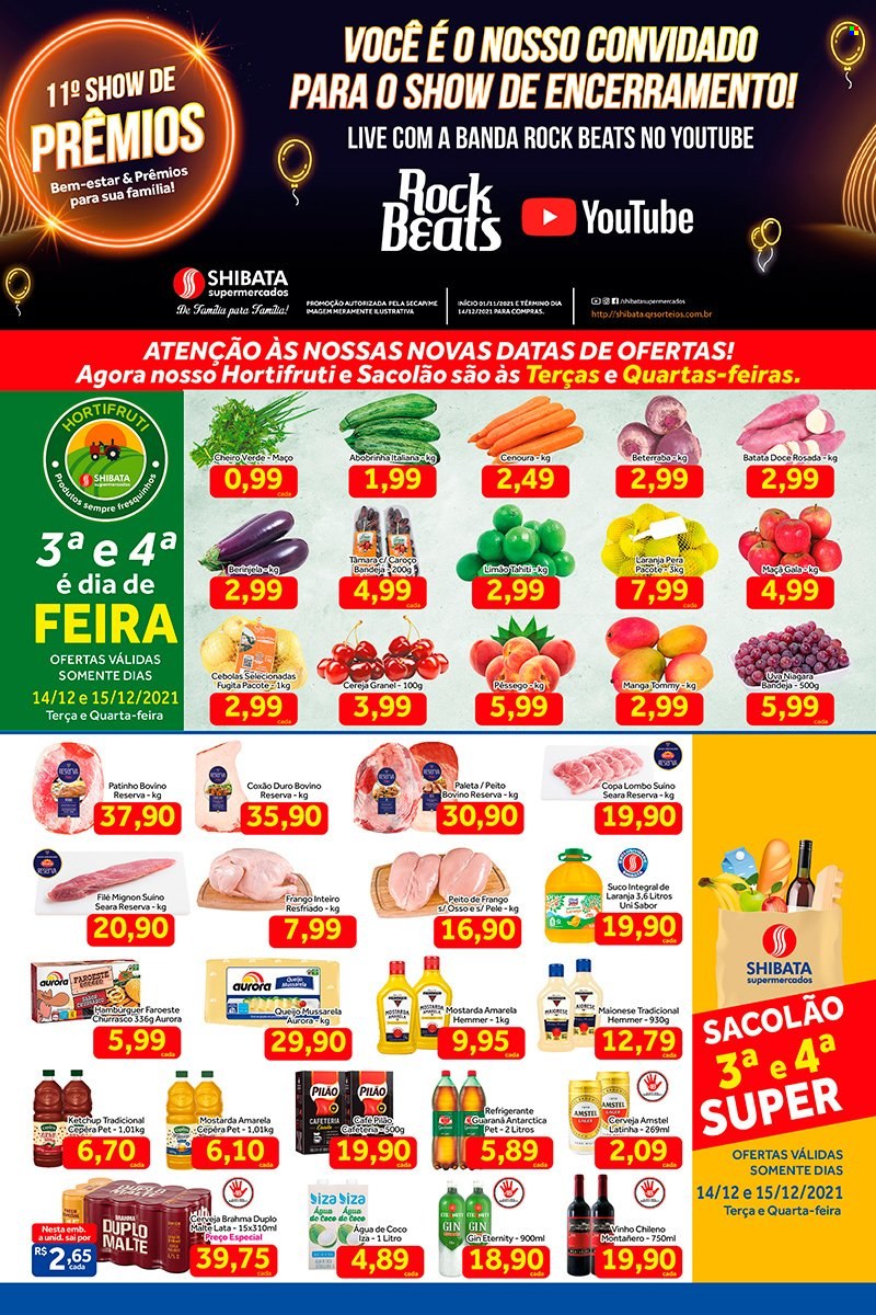 Folheto Shibata Supermercados - 14/12/2021 - 20/12/2021. Página 1