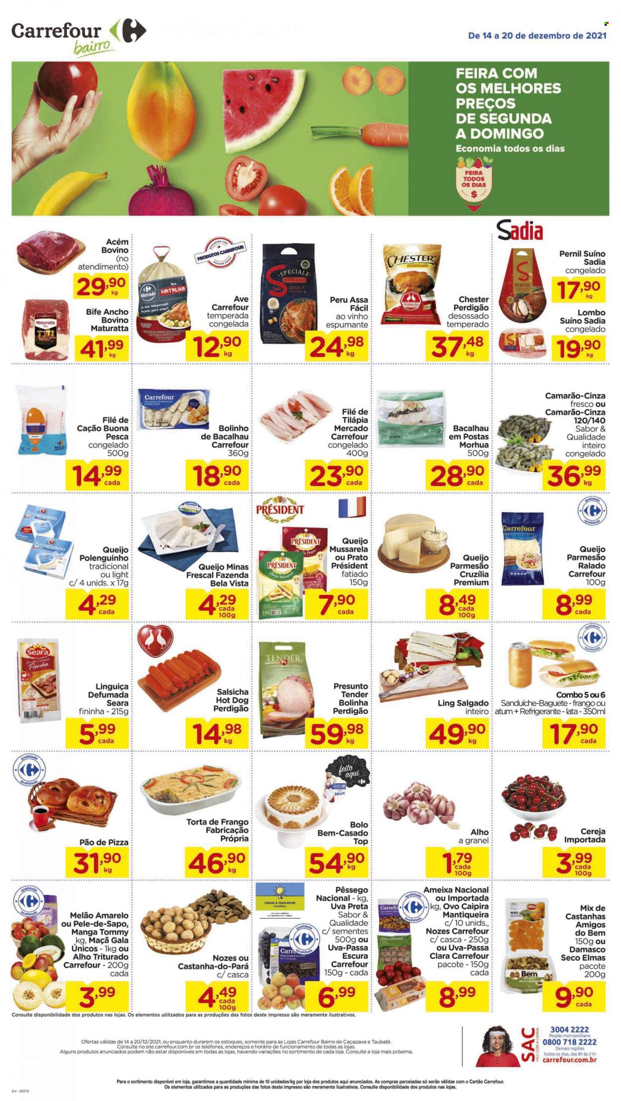Folheto Carrefour Bairro - 14/12/2021 - 20/12/2021. Página 1