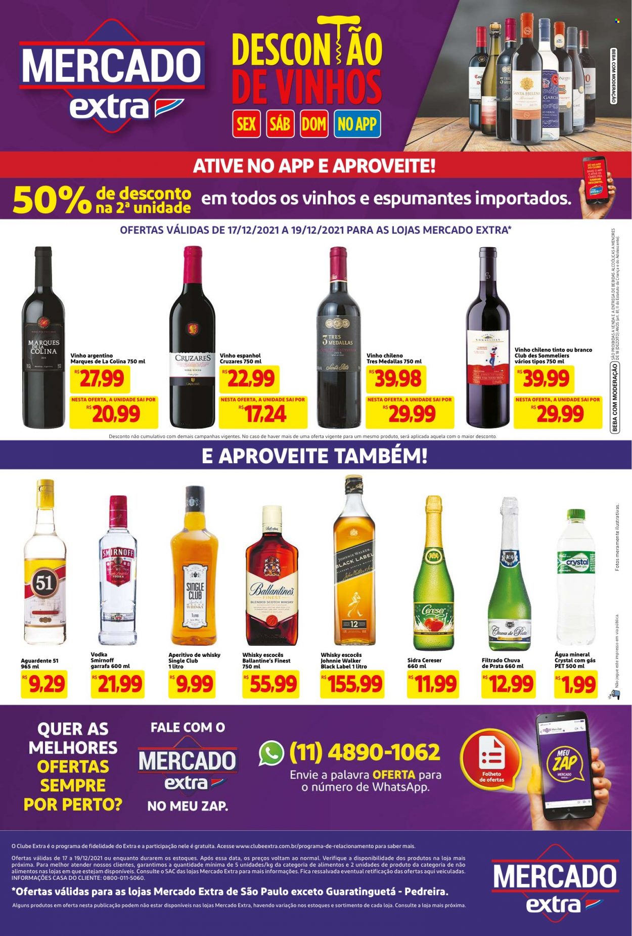 Folheto Mercado Extra - 17/12/2021 - 19/12/2021. Página 1