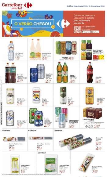 Folheto Carrefour Market - 27/12/2021 - 16/01/2022.