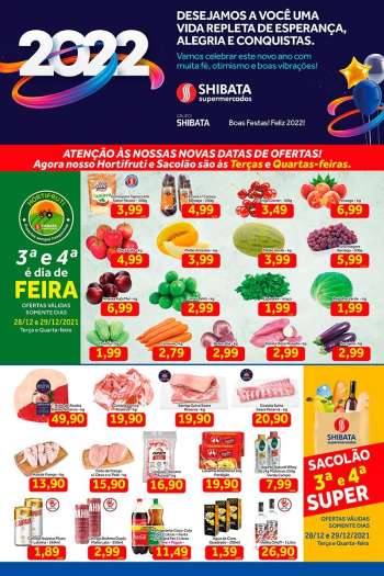 Folheto Shibata Supermercados - 28/12/2021 - 03/01/2022.
