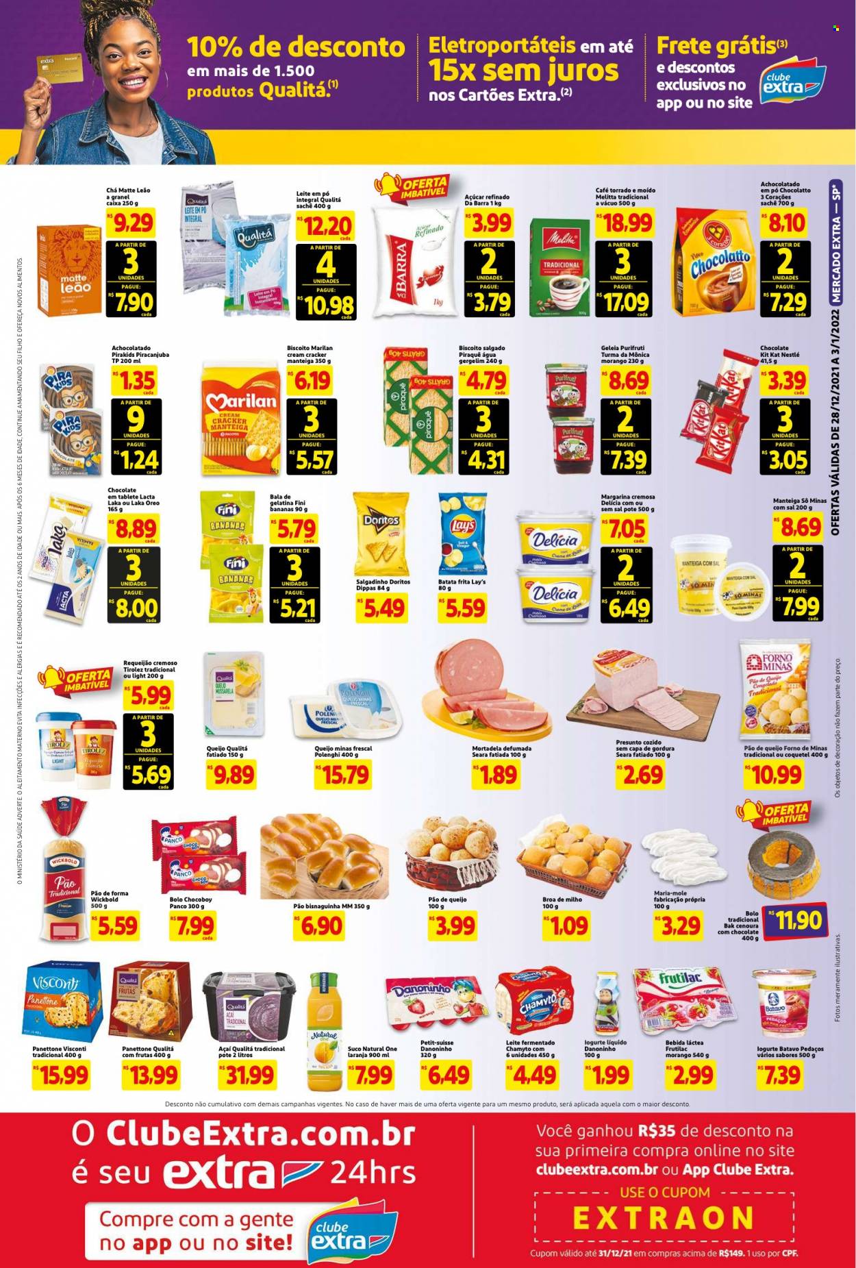 Folheto Mercado Extra - 28/12/2021 - 03/01/2022. Página 3