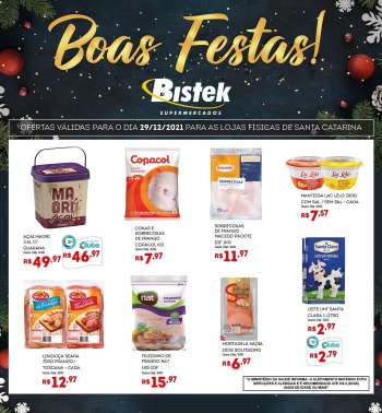 Folheto Bistek Supermercados - 29/12/2021 - 29/12/2021.