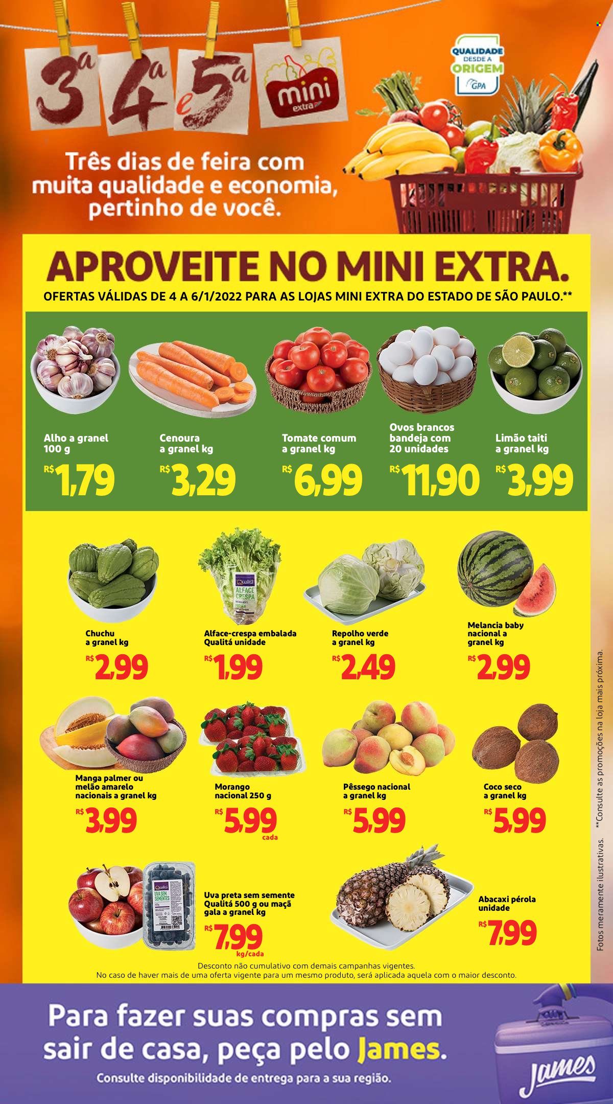 Folheto Mini Extra - 04/01/2022 - 06/01/2022. Página 1
