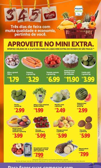 Folheto Mini Extra - 04/01/2022 - 06/01/2022.