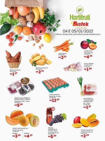 Folheto Bistek Supermercados - 04/01/2022 - 05/01/2022.