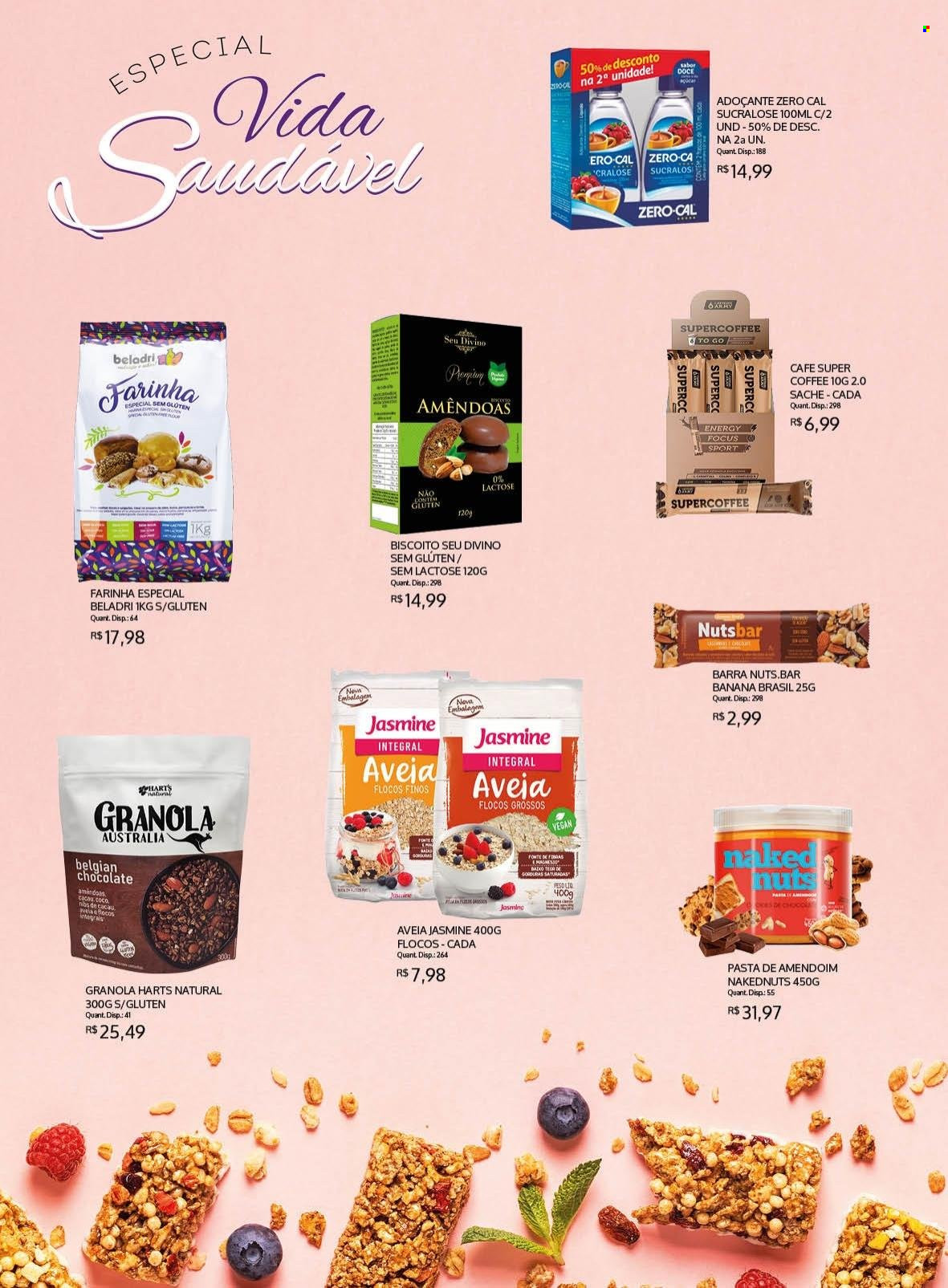 thumbnail - Folheto Bistek Supermercados - 05/01/2022 - 01/02/2022 - Produtos em promoção - biscoito, adoçante, farinha, flocos, granola, café. Página 4.