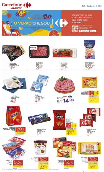 Folheto Carrefour Market - 06/01/2022 - 09/01/2022.