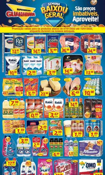 Folheto Supermercados Guanabara - 07/01/2022 - 15/01/2022.