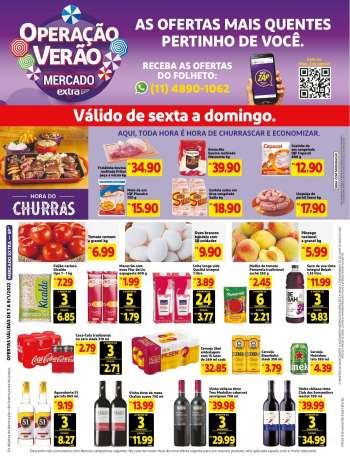 Folheto Mercado Extra - 07/01/2022 - 09/01/2022.
