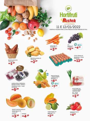 Folheto Bistek Supermercados - 11/01/2022 - 12/01/2022.