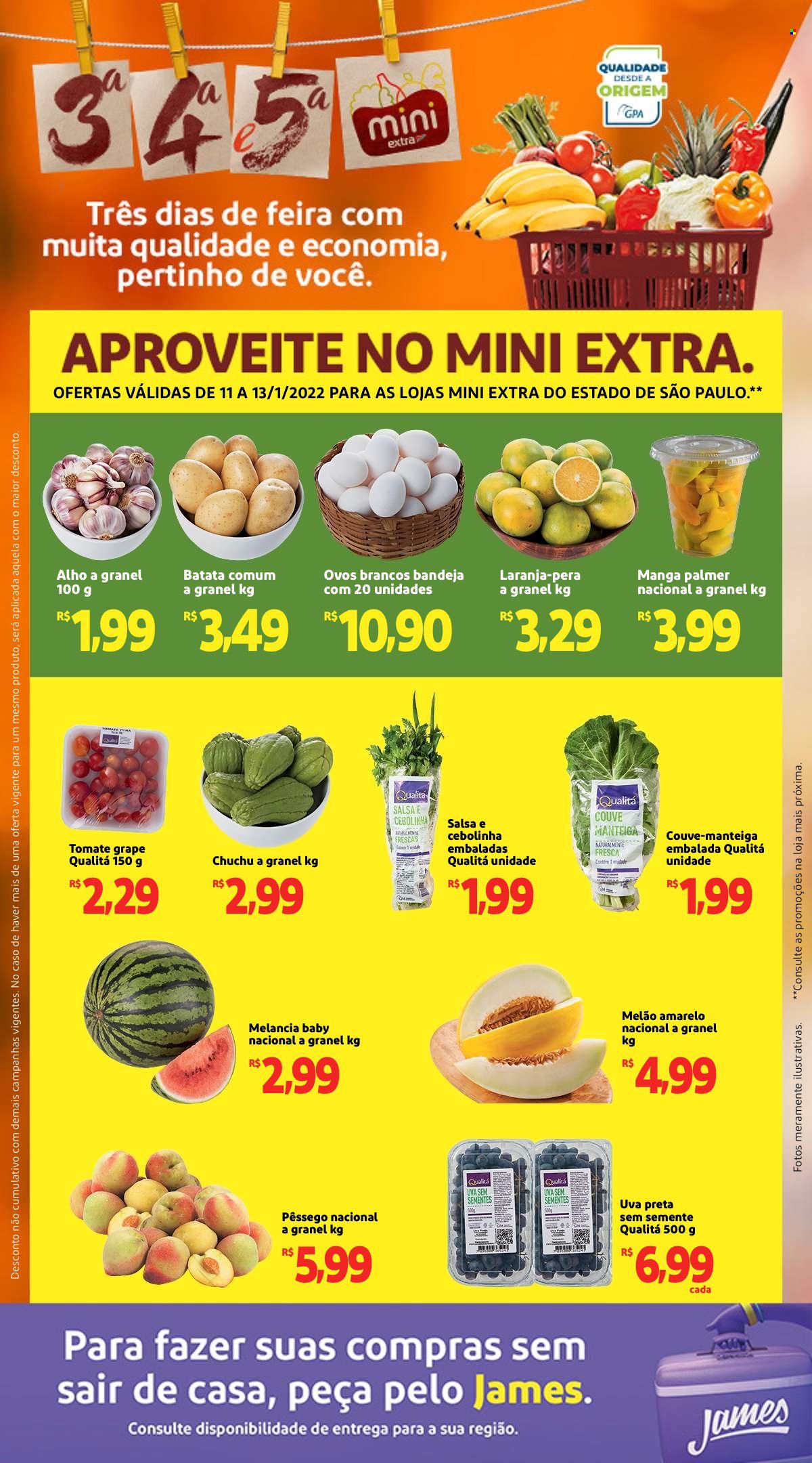 Folheto Mini Extra - 11/01/2022 - 13/01/2022. Página 1