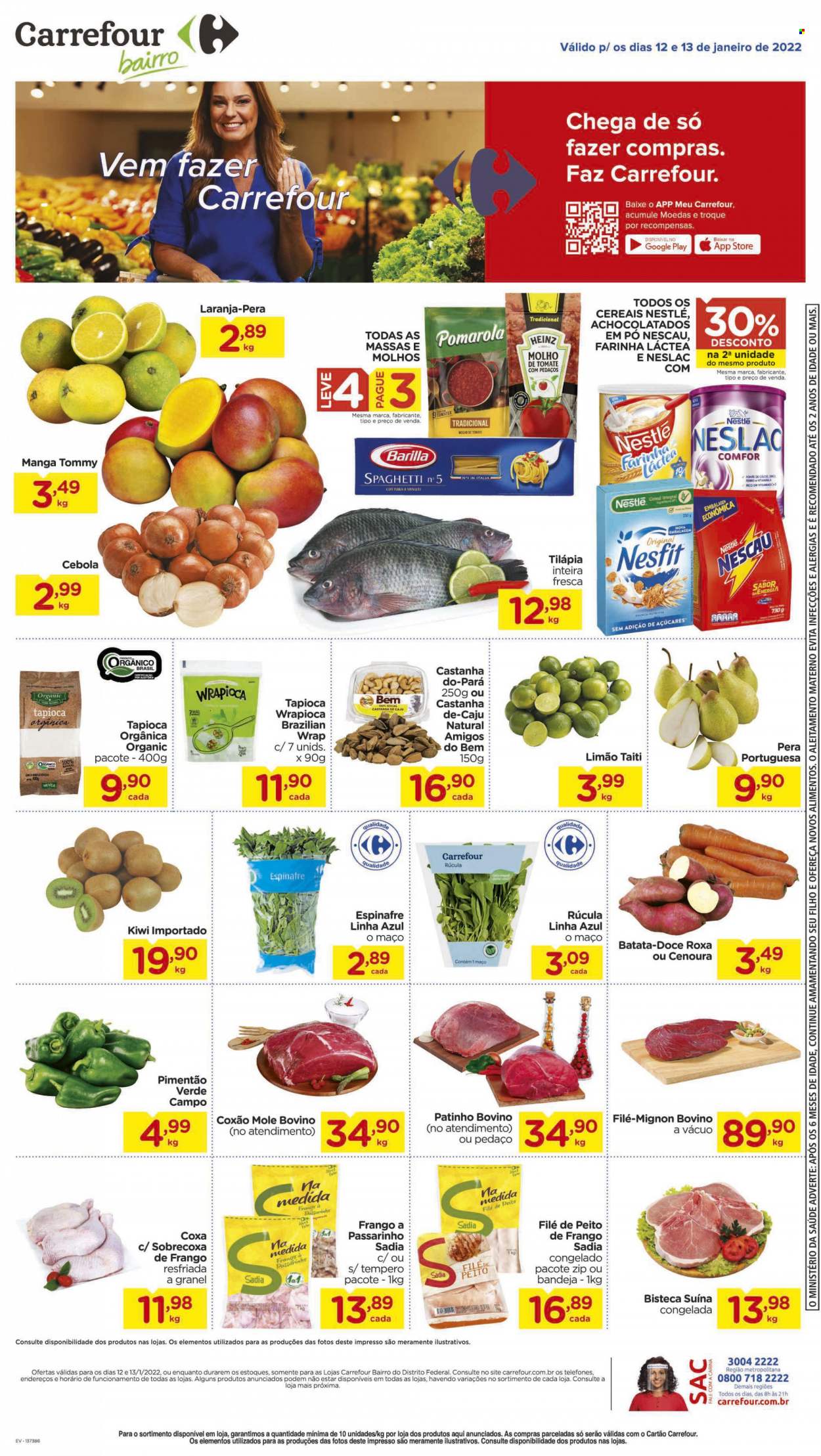 Folheto Carrefour Bairro - 12/01/2022 - 13/01/2022. Página 1