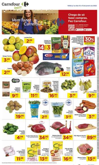 Folheto Carrefour Bairro - 12/01/2022 - 13/01/2022.