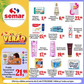 Folheto Semar Supermercados - 11/01/2022 - 17/01/2022.