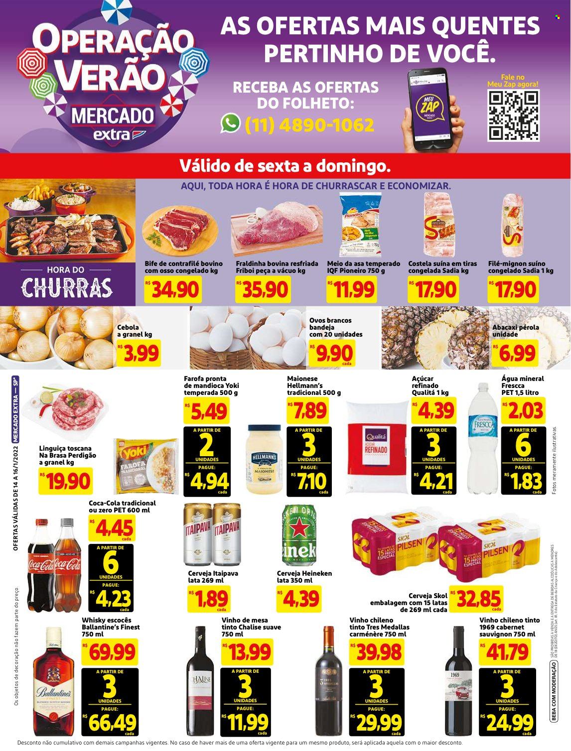 Folheto Mercado Extra - 14/01/2022 - 16/01/2022. Página 1