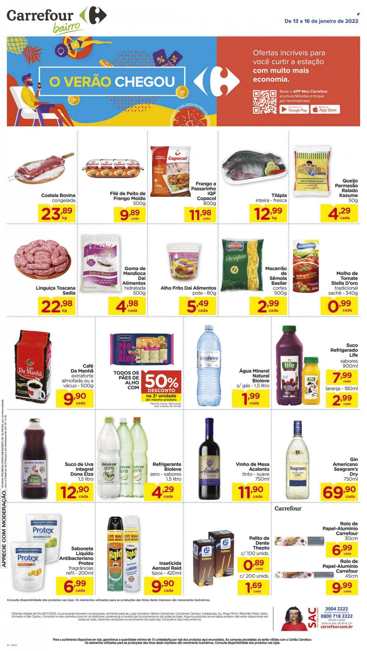 Folheto Carrefour Bairro - 13/01/2022 - 16/01/2022. Página 1
