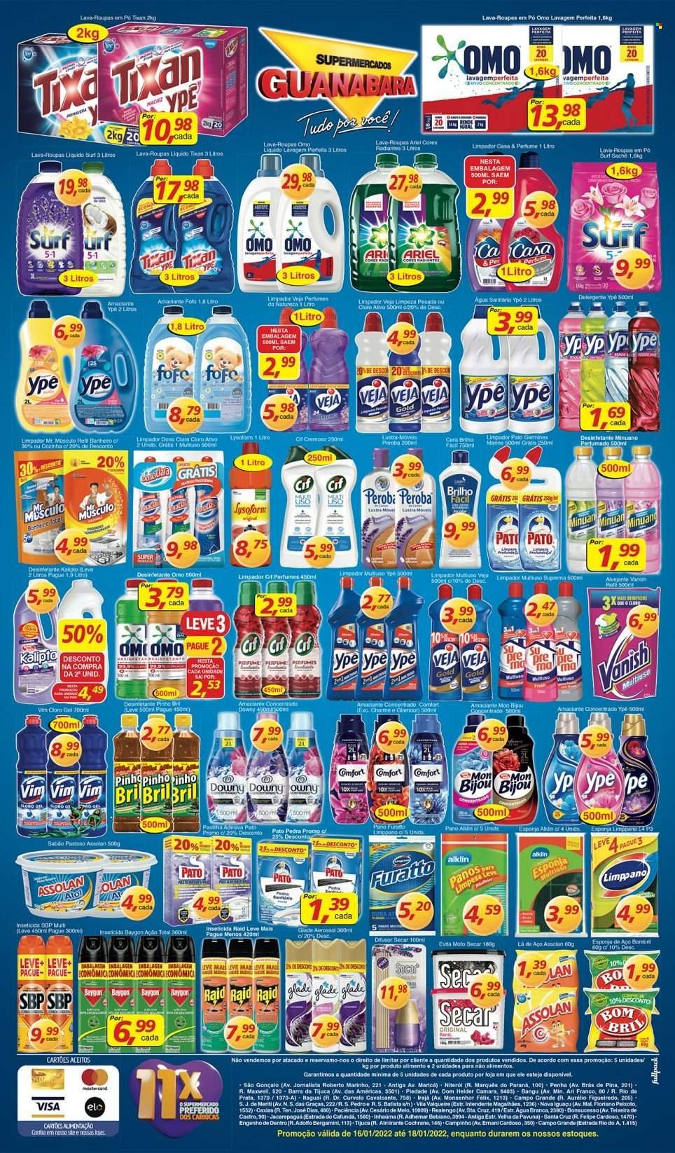 Folheto Supermercados Guanabara - 16/01/2022 - 18/01/2022. Página 8