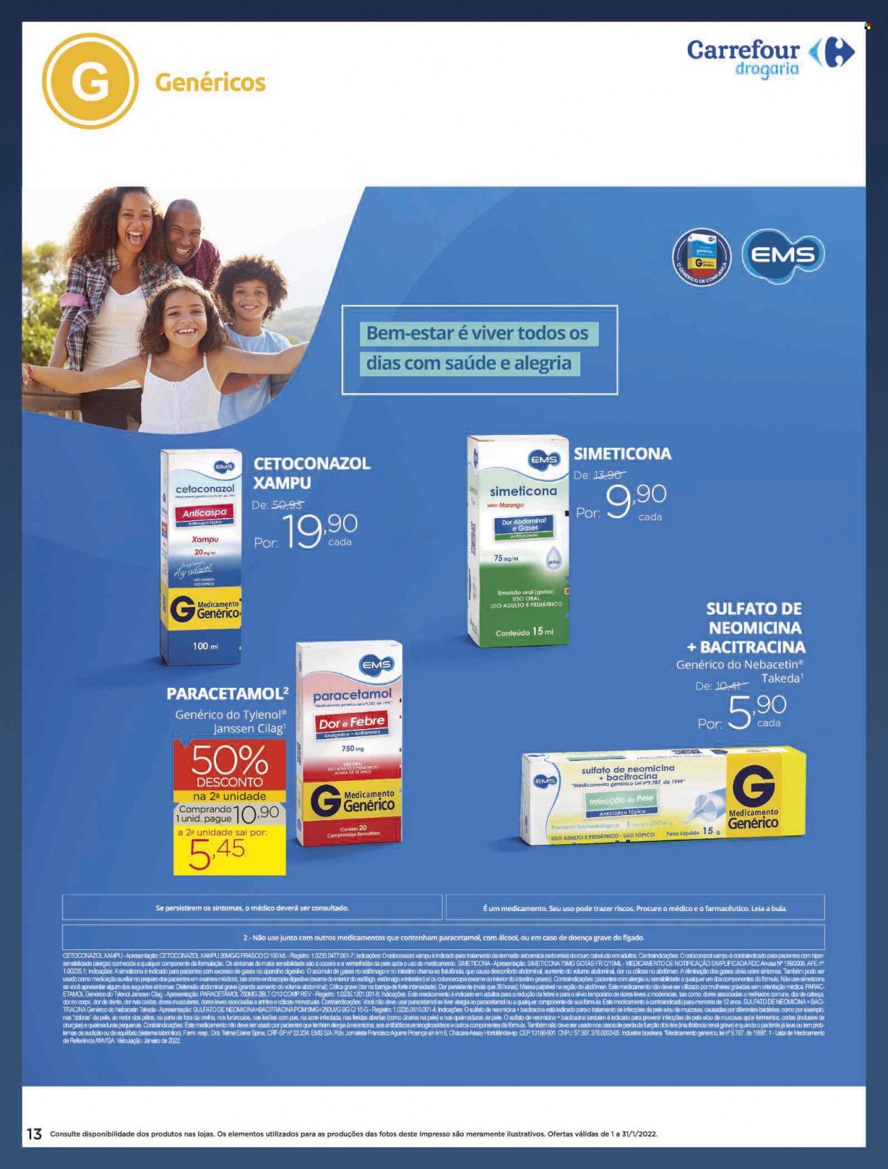 Folheto Carrefour Drogaria - 01/01/2022 - 31/01/2022. Página 13