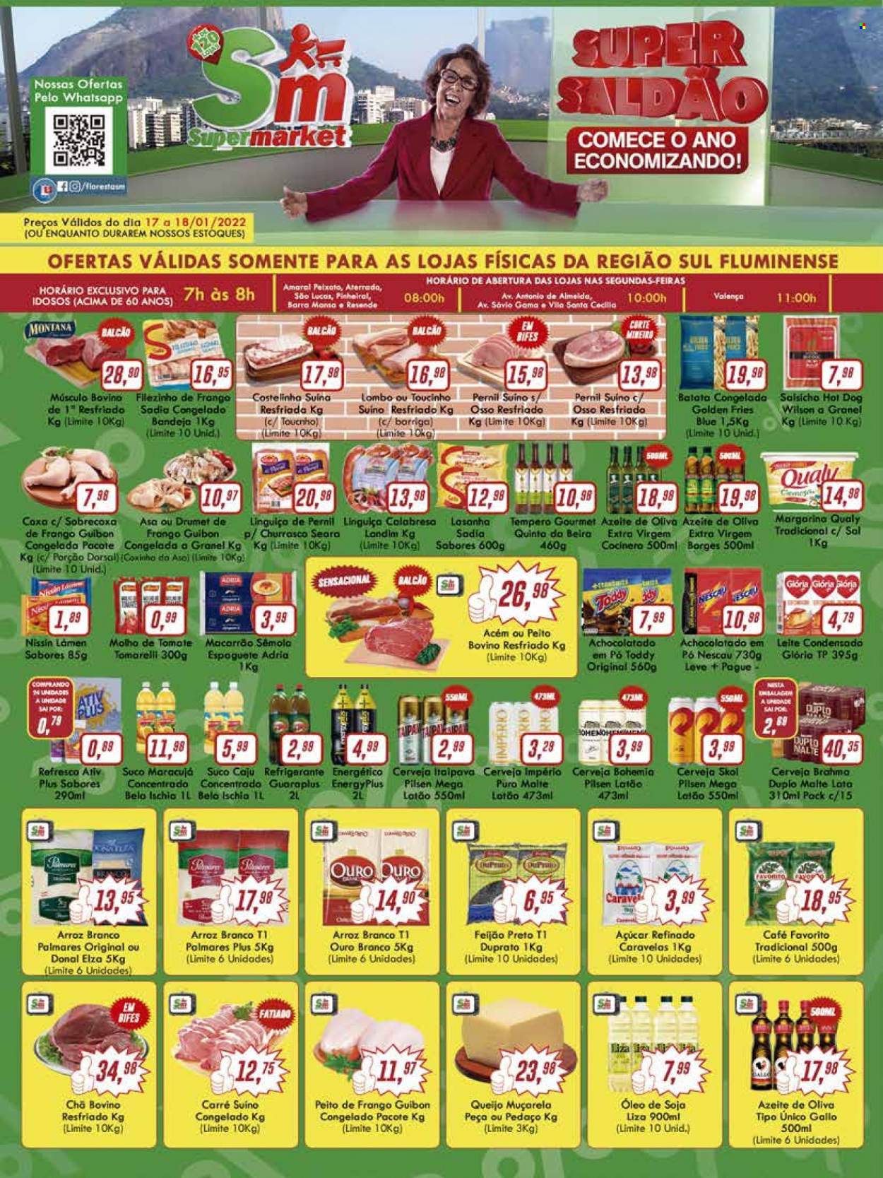 Folheto Rede Supermarket - 17/01/2022 - 18/01/2022. Página 1