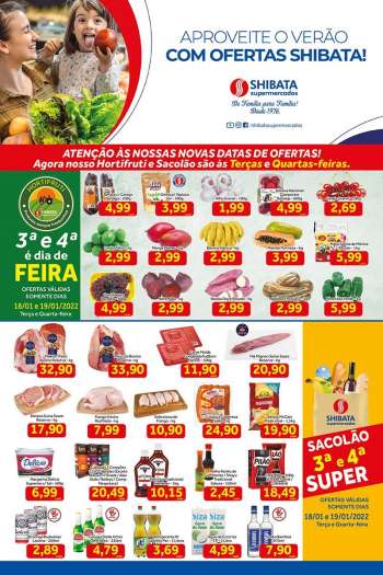 Folheto Shibata Supermercados - 18/01/2022 - 24/01/2022.