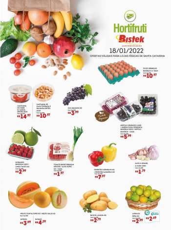 Folheto Bistek Supermercados - 18/01/2022 - 18/01/2022.