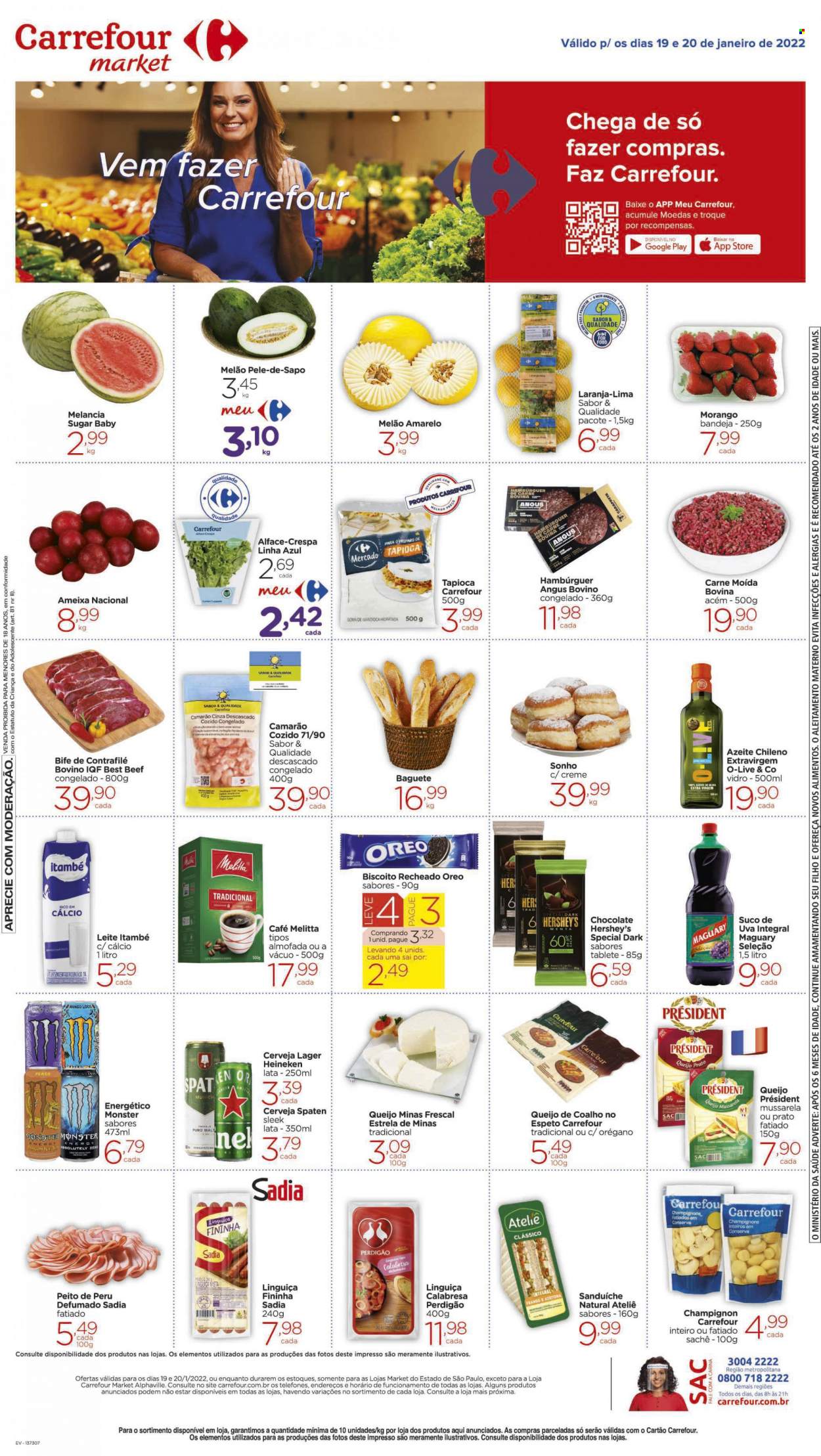 Folheto Carrefour Market - 19/01/2022 - 20/01/2022. Página 1