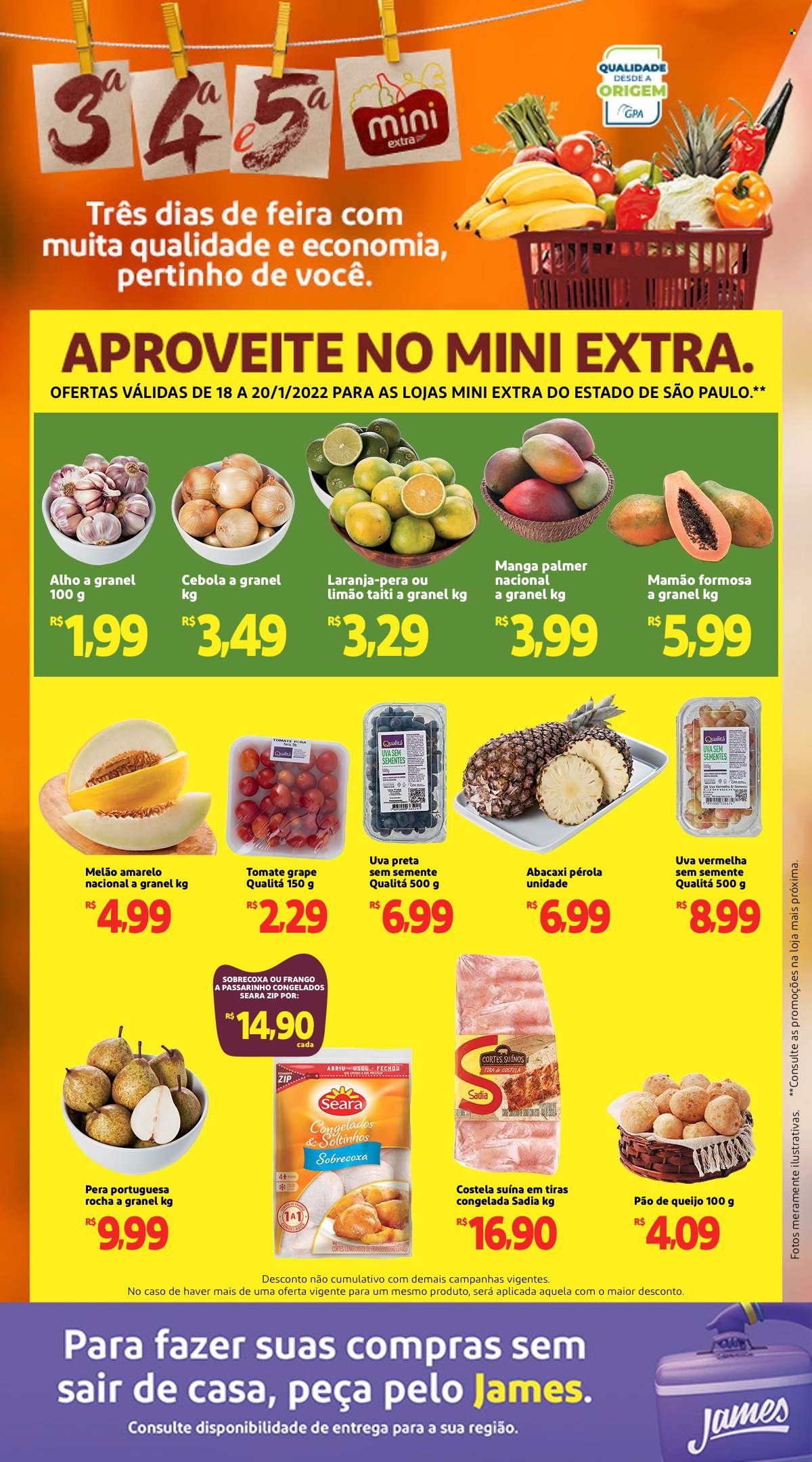 Folheto Mini Extra - 18/01/2022 - 20/01/2022. Página 1