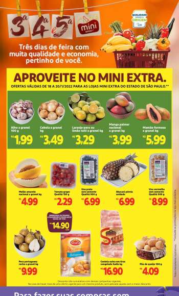 Folheto Mini Extra - 18/01/2022 - 20/01/2022.