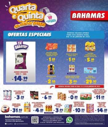 Folheto Bahamas Supermercados - 19/01/2022 - 20/01/2022.