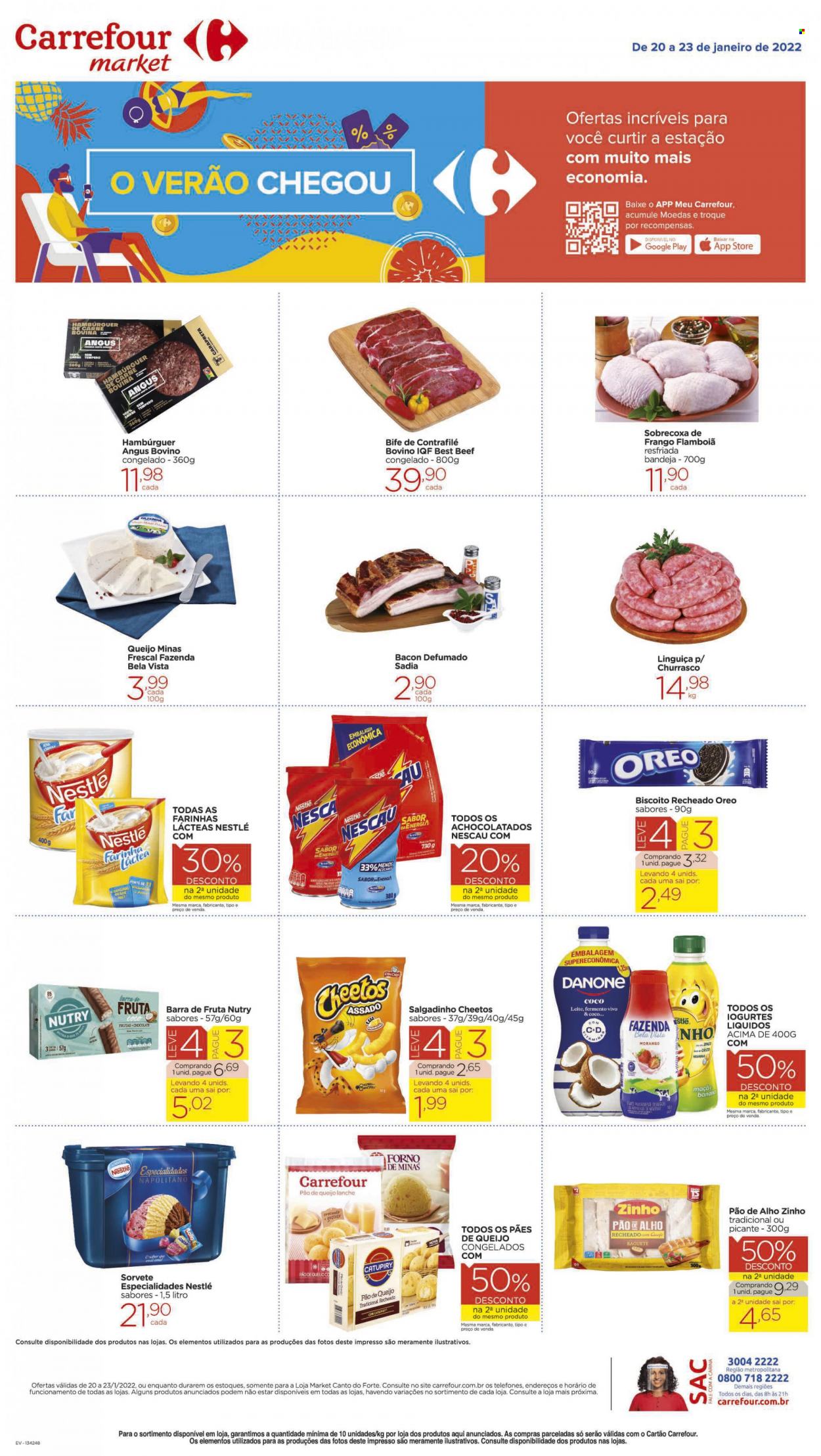 Folheto Carrefour Market - 20/01/2022 - 23/01/2022. Página 1
