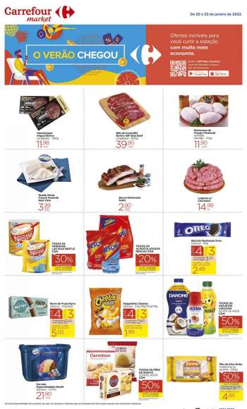 Folheto Carrefour Market - 20/01/2022 - 23/01/2022.