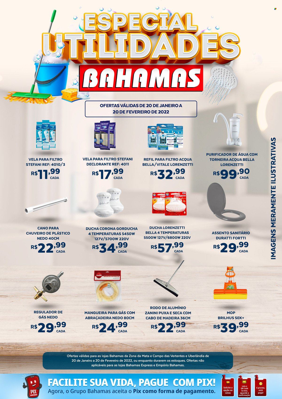 thumbnail - Folheto Bahamas Supermercados - 20/01/2022 - 20/02/2022 - Produtos em promoção - Corona. Página 1.