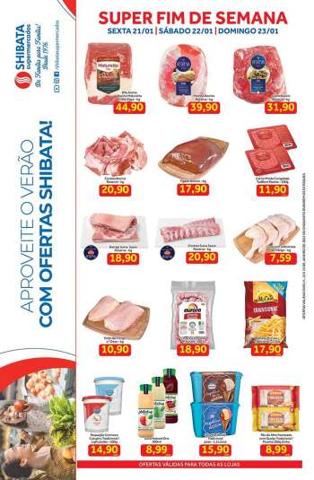 Folheto Shibata Supermercados - 21/01/2022 - 23/01/2022.