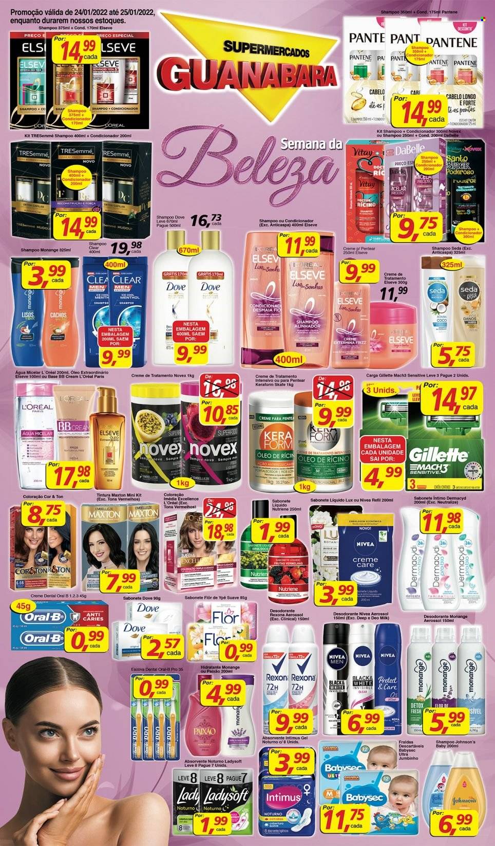 Folheto Supermercados Guanabara - 24/01/2022 - 25/01/2022. Página 1