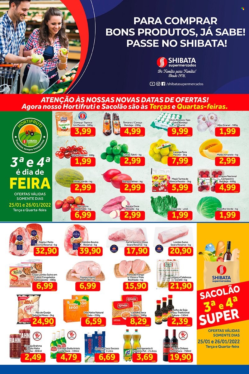 Folheto Shibata Supermercados - 25/01/2022 - 31/01/2022. Página 1
