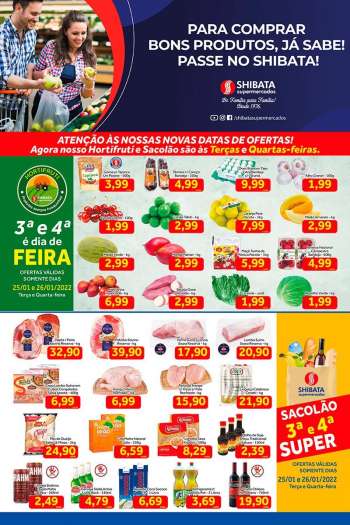 Folheto Shibata Supermercados - 25/01/2022 - 31/01/2022.