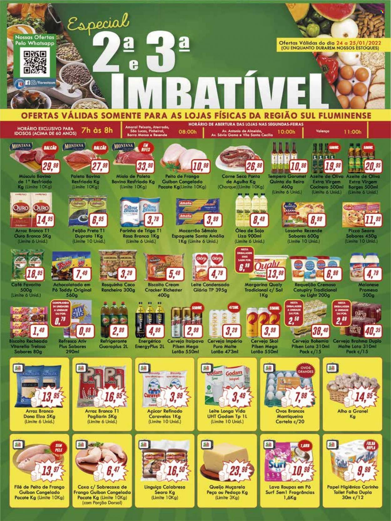 Folheto Rede Supermarket - 24/01/2022 - 25/01/2022. Página 1