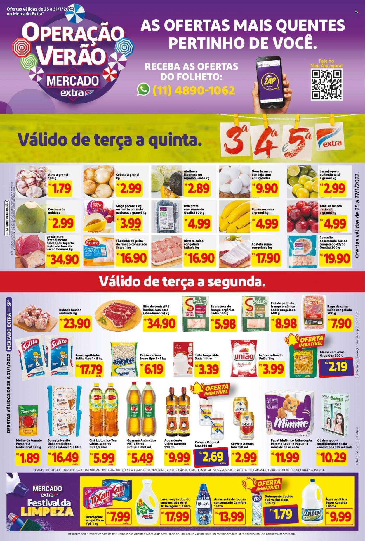 Folheto Mercado Extra - 25/01/2022 - 31/01/2022. Página 1