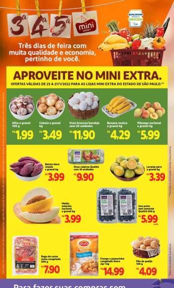 Folheto Mini Extra - 25/01/2022 - 27/01/2022.