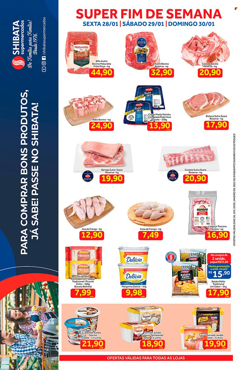 Folheto Shibata Supermercados - 28/01/2022 - 30/01/2022. Página 1