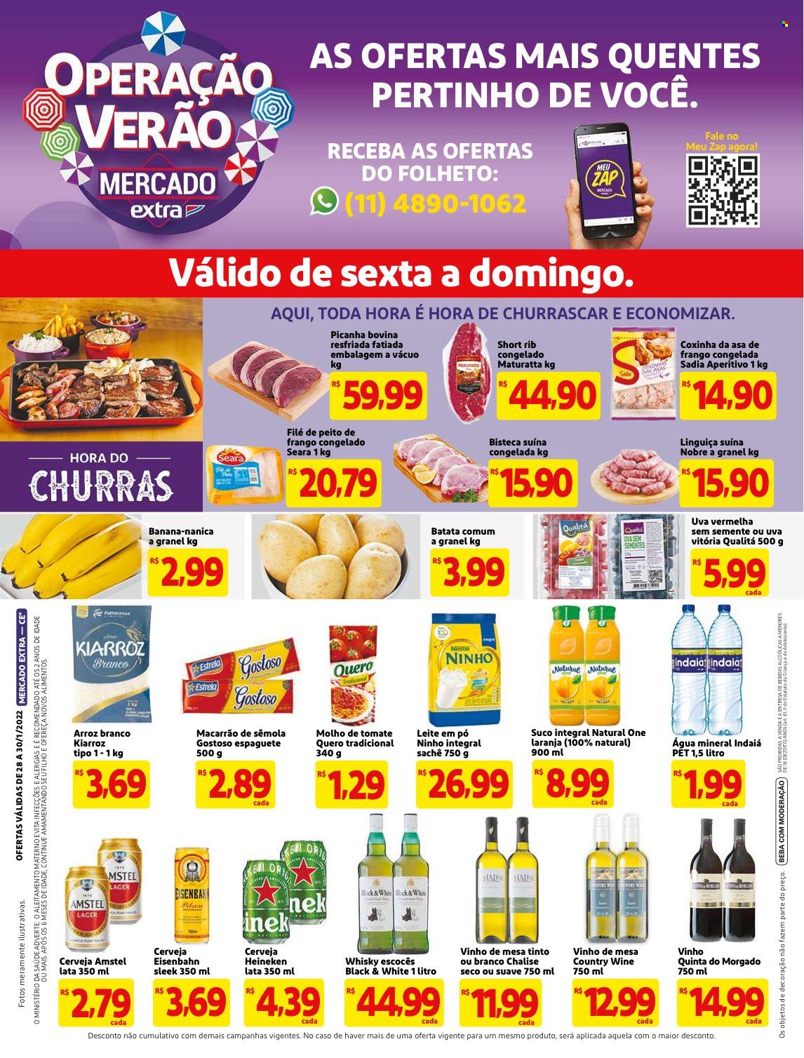 Folheto Mercado Extra - 28/01/2022 - 30/01/2022. Página 1