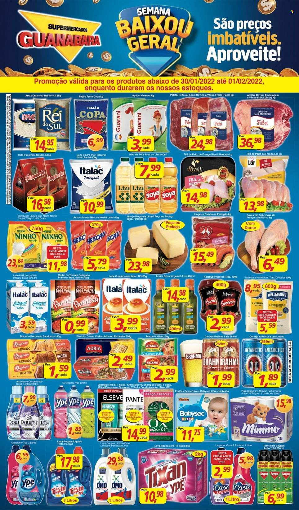 Folheto Supermercados Guanabara - 30/01/2022 - 01/02/2022. Página 12