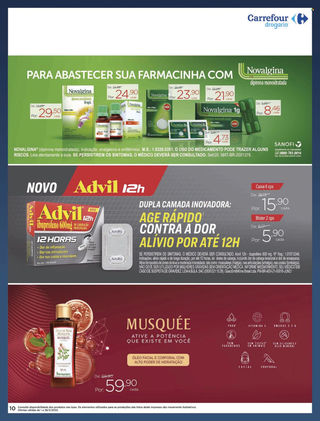 Folheto Carrefour Drogaria - 01/02/2022 - 28/02/2022. Página 10