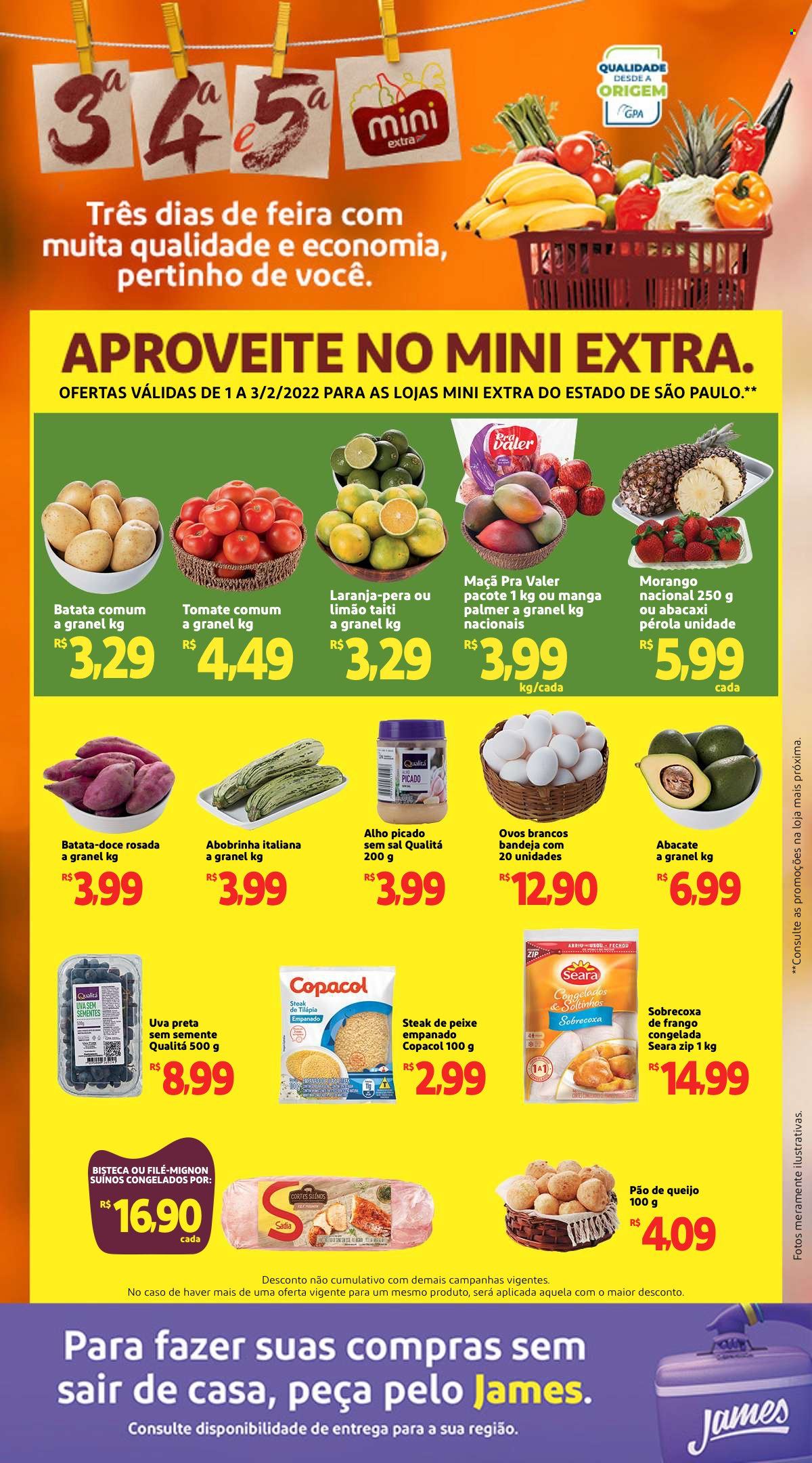 Folheto Mini Extra - 01/02/2022 - 03/02/2022. Página 1