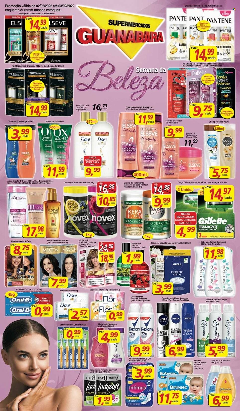 Folheto Supermercados Guanabara - 02/02/2022 - 03/02/2022. Página 1