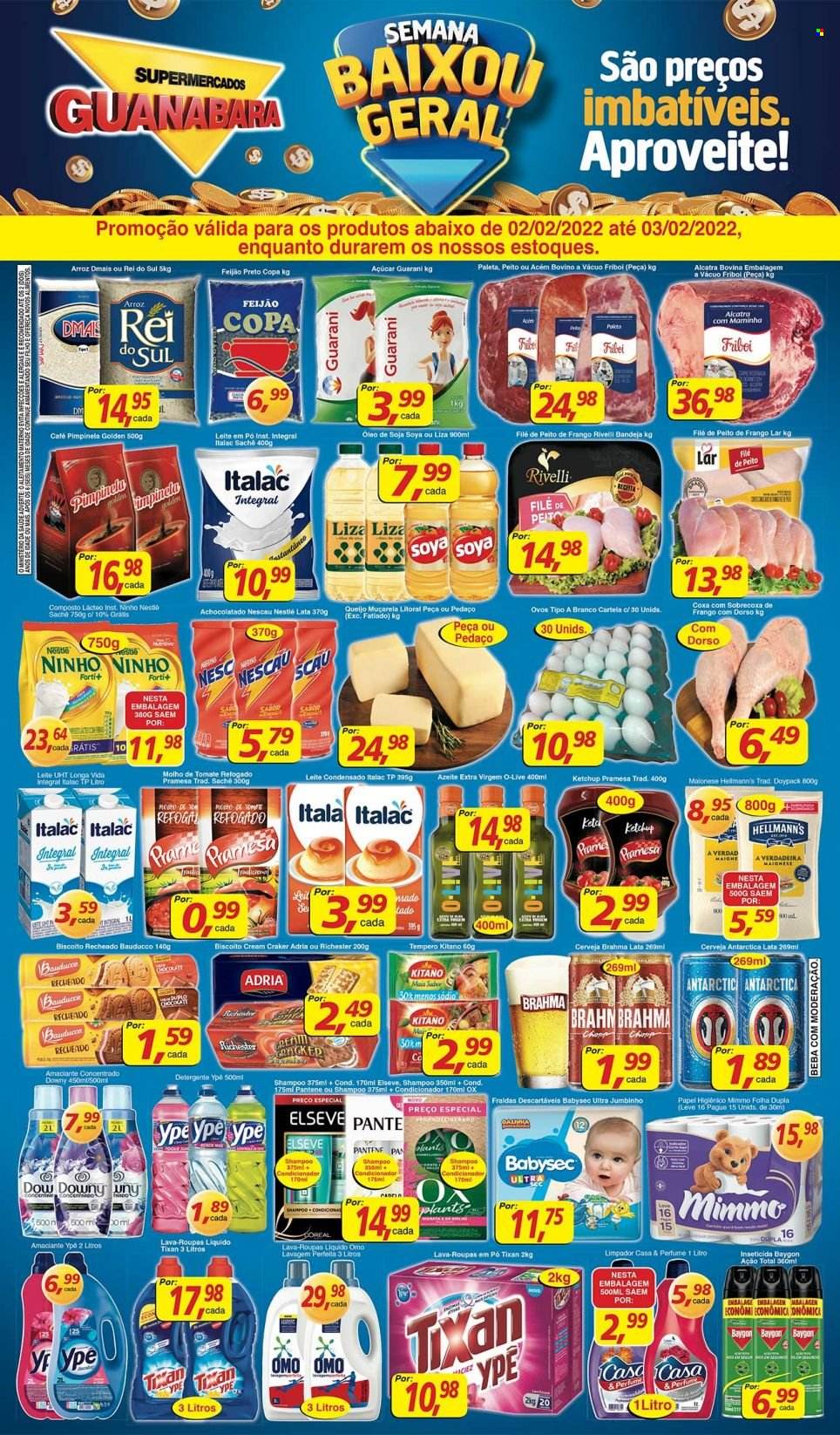Folheto Supermercados Guanabara - 02/02/2022 - 03/02/2022. Página 12