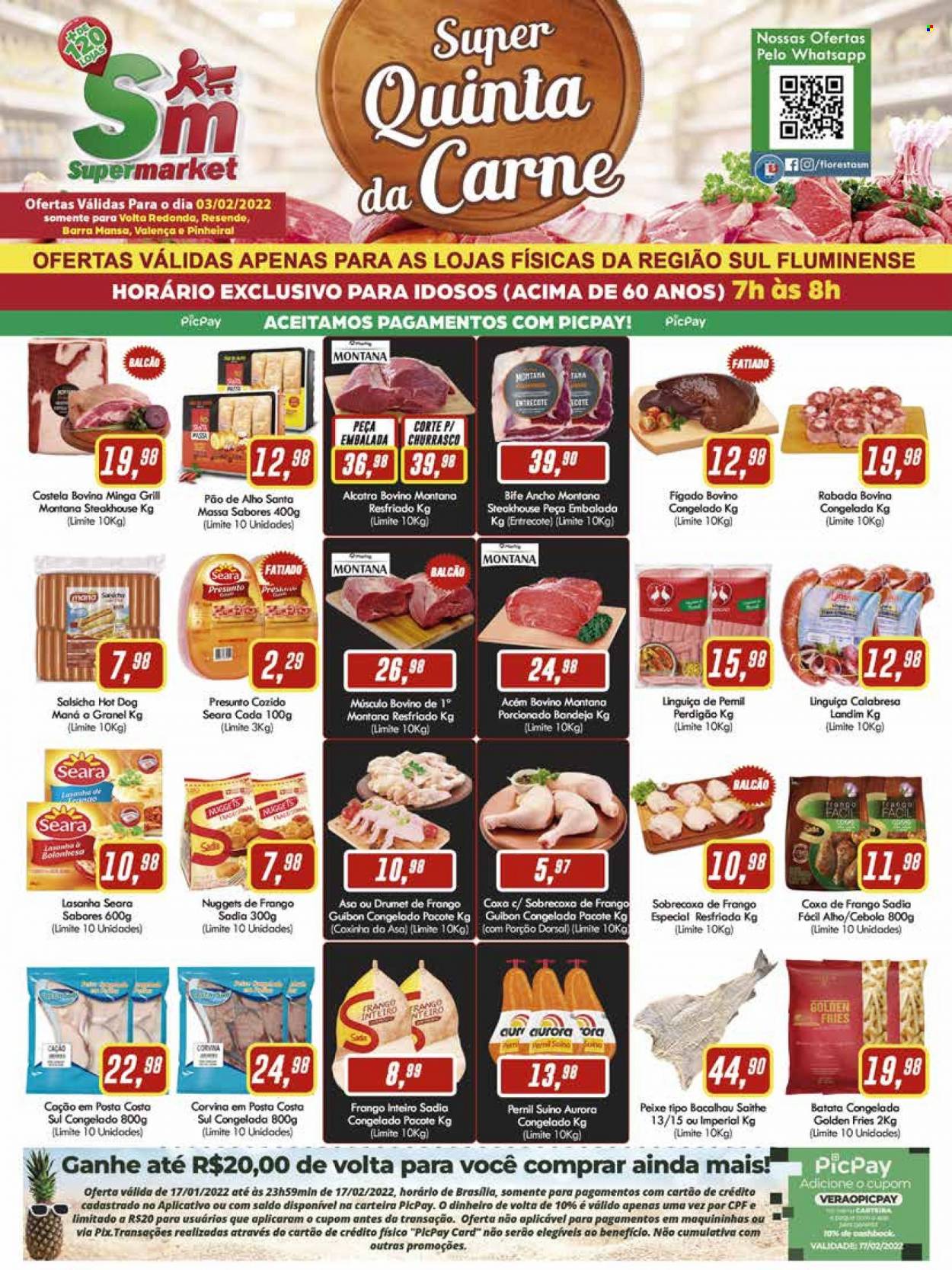 Folheto Rede Supermarket - 03/02/2022 - 03/02/2022. Página 1