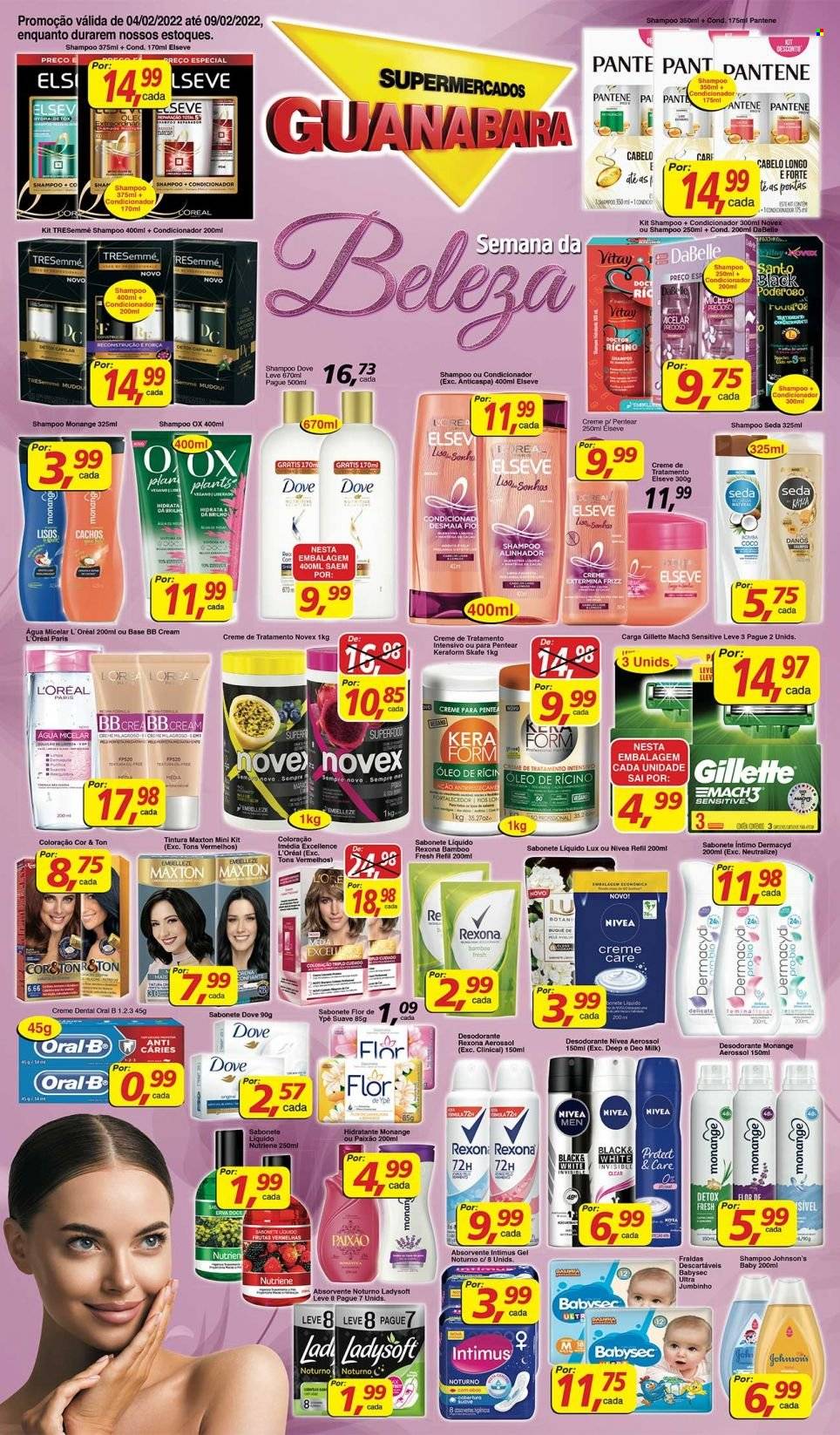 Folheto Supermercados Guanabara - 04/02/2022 - 09/02/2022. Página 1