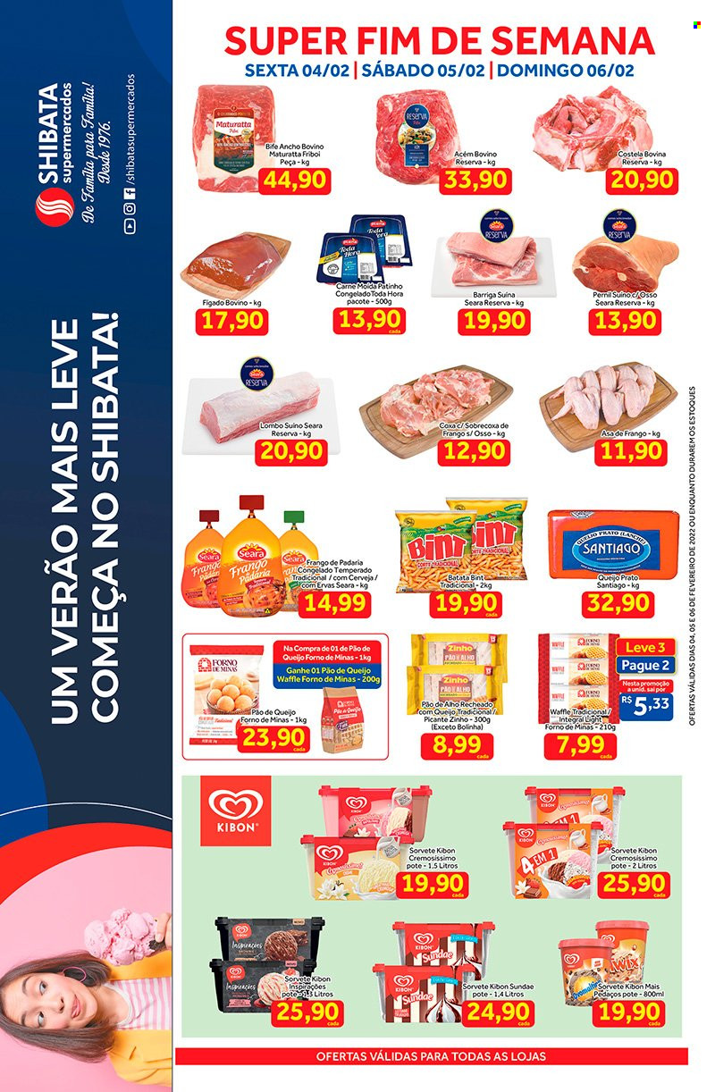 Folheto Shibata Supermercados - 04/02/2022 - 06/02/2022. Página 1